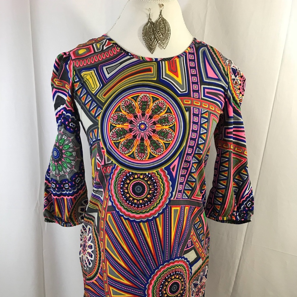Truth NYC Multi Color Funky Dress